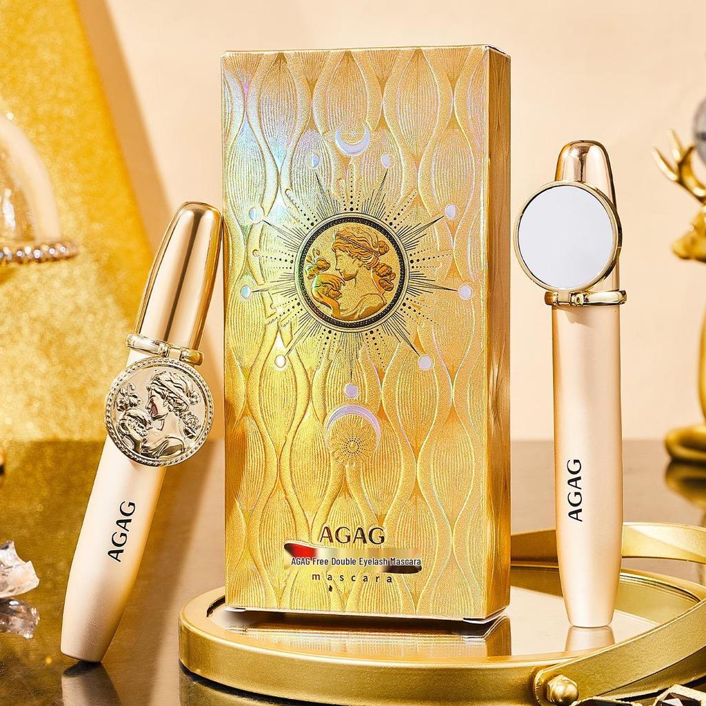 AGAG Double Curl Mascara - Vattentät, Svettresistent, Kladdfri, Förlängande & Volymgivande.