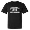 John Cafferty Distressed Weißes Logo T-Shirt