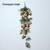 Decorazione con Rampicante di Rose da Appendere a Parete per Interni - Cesto di Fiori Artificiali per Soggiorno
