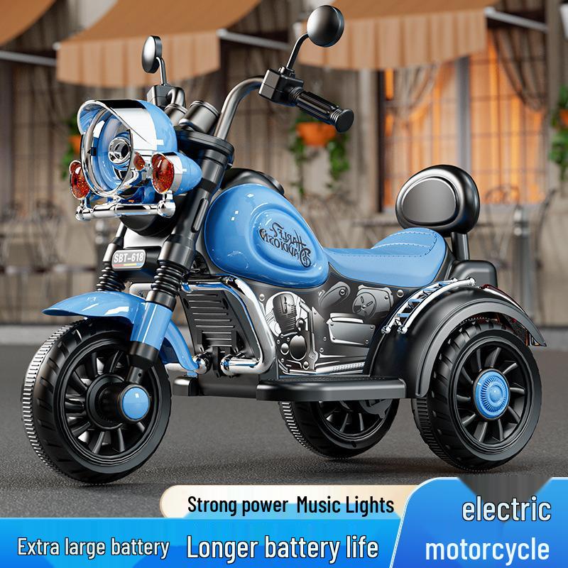 Kids' Electric Tricycle: Rechargeable Remote-Controlled Ride-On for Boys & Girls