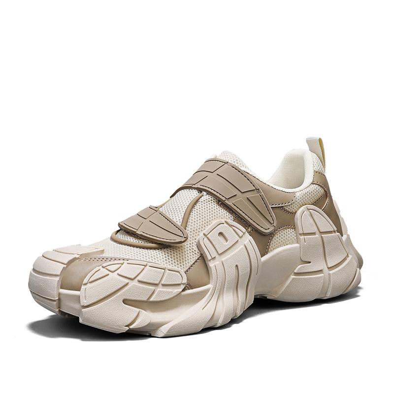 Men's shoes new summer breathable sports and leisure shoes men's outdoor mesh shoes platform-soled personalized mecha shoes trendy shoes