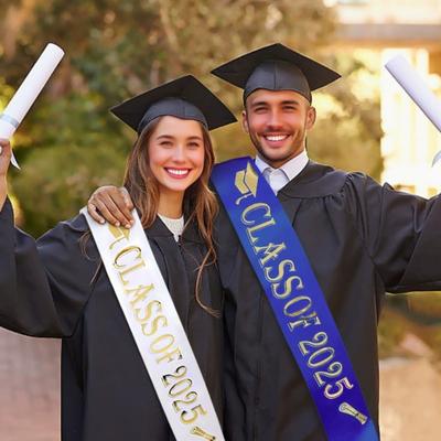 2025 Graduation Sash Glass of 2025 Graduation Honor Stole Unisex Adults Graduation Sash for High School College Academic Commencements