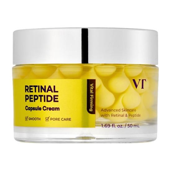 VT Cosmetics Retinal Peptide Capsule Cream 50ml – Anti-Aging Firming Cream with Retinal & Peptides 50ml
