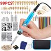 European Standard 220V Adjustable Temperature Pyrography Soldering Iron Kit - High Power, Constant Temperature Repair Tool Set