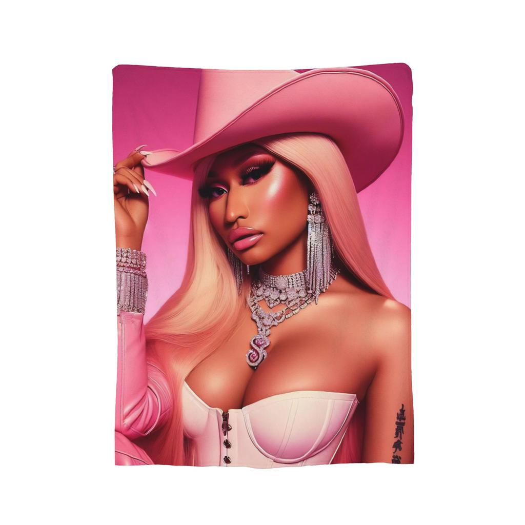 Nicki Minaj Blankets Fleece Textile Decor   Multifunction Ultra-Soft Throw Blankets for Bed Car Quilt