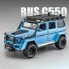 1:24 G500 G550 4x4 Alloy Diecast Toys Cars Model Wheel Pull Back SUV Rubber Tires 6 Doors Opened Off-road Vehicle for Kids Gifts