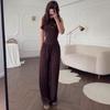 2025 Autumn Euro-American Casual Hooded Slit Outerwear Set: Short Sleeves & Long Pants