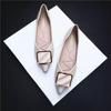 Spring new shoes versatile flat-soled single shoes women pointed Internet celebrities shallow mouth fashion frontier ladyshoes soft sole Doudou shoe