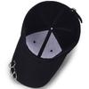 ZHENYUEQI Unisex Trendy Plain Baseball Cap with Rings