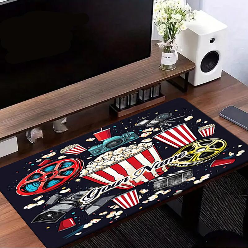 1PC Custom Name Movie Night Essentials Mouse pad, keyboard and mouse desk pad, for computer notebook Birthday Gift For Any Room Or Office