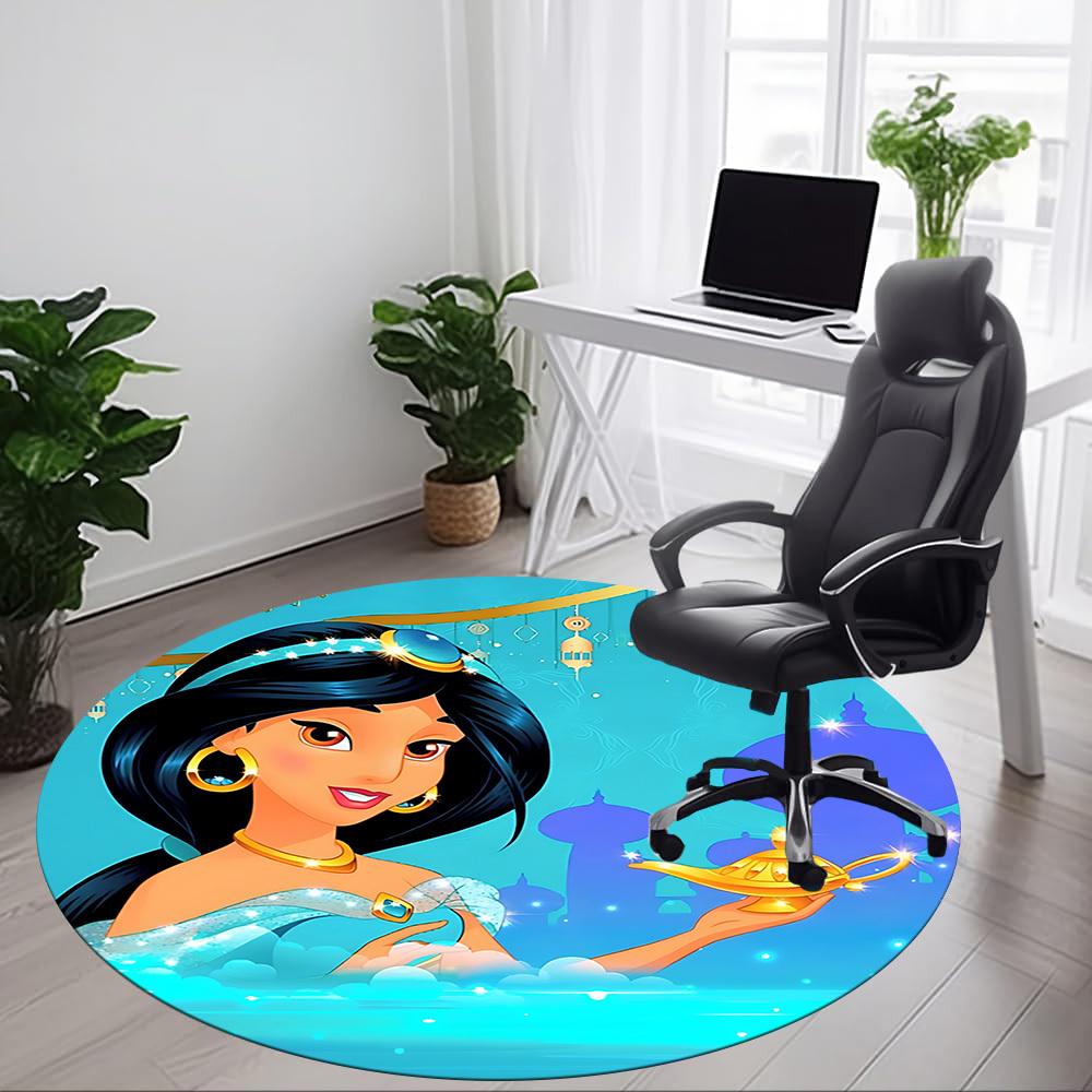1pc Aladdin Lamp, Jasmine Chair Carpet for Office, Non-slip, Soft and Durable Office Rug, Perfect for Office yy251226041