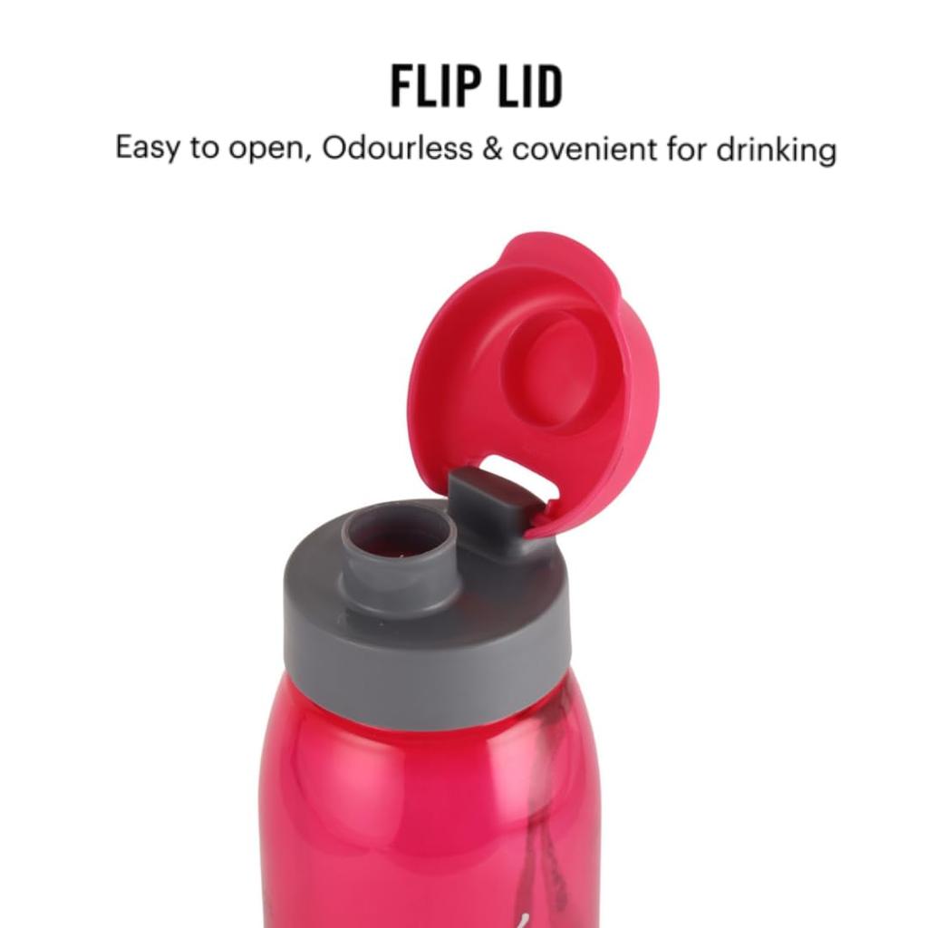 Unzerbrechliche, auslaufsichere Trinkflaschen mit Klappverschluss für Fitnessstudio, Reisen, Zuhause | 800 ml, BPA-frei, 2er-Set | Langlebiger Kunststoff, Gefriersicher, Stilvolles klares Design