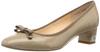 JILL STUART SHOE Women's Ribbon Motif Square Toe Pumps, Size 6491 BGE, Size 23.0 Cm, E