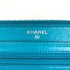 CHANEL Camellia CC CC Mark Zip Around Long Wallet Long Wallet Leather blue