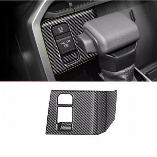 Carbon Fiber Electronic Handbrake Switch Panel Trim for Toyota Tundra -2024