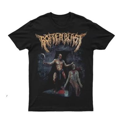 2025 New ROTTENBLST - A BLADE SLASHES Printed Unisex Street Fashion Trend Short Sleeved Pure Cotton Autumn and Winter Innerwear