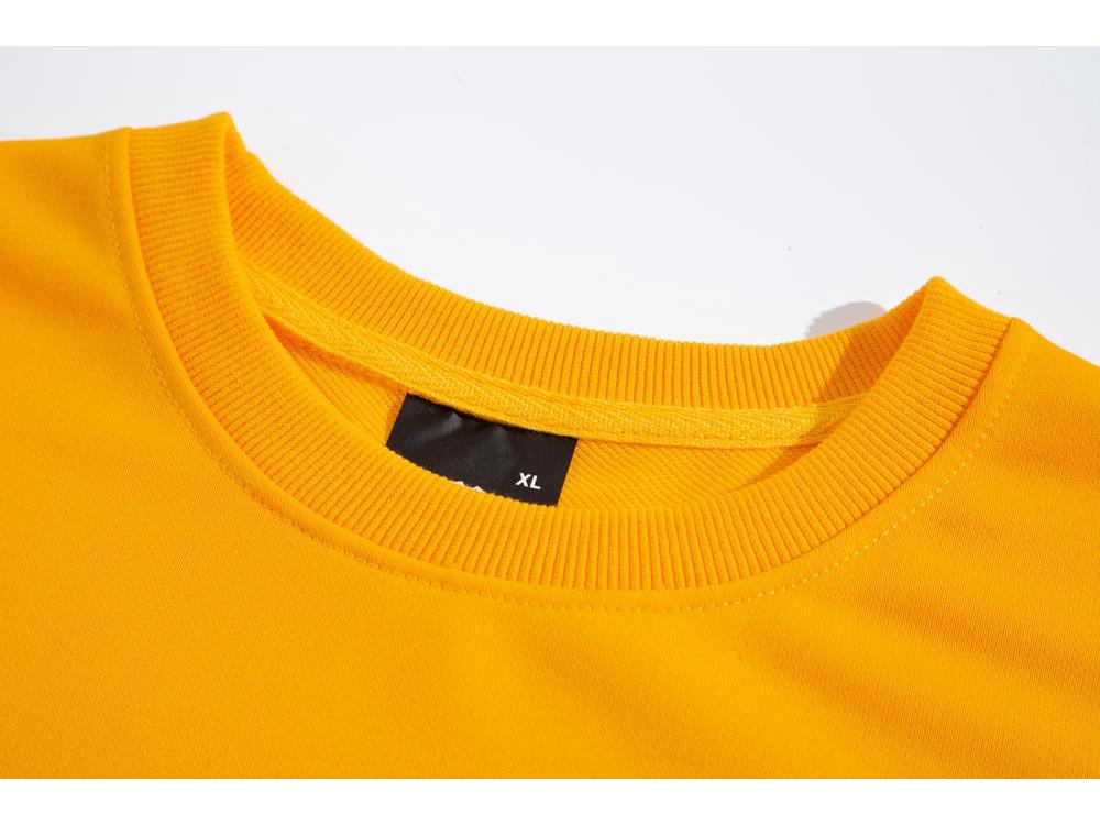 Loose Solid Color Round Neck Hoodie - Unisex Long Sleeve for Couples, Spring & Autumn