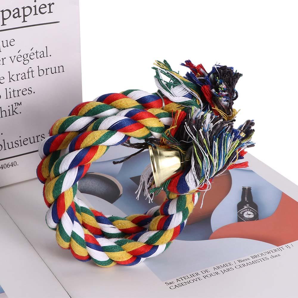 Creative Perch Coil Swing Bird Training Accessories Cockatiel Cage  Bird  Chew Rope Climbing Rope