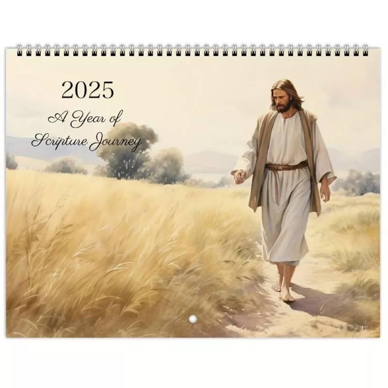 

Христос 2025 Иисус Календарь Ежемесячные Настенные Календари Украшение Гостиной Подарок