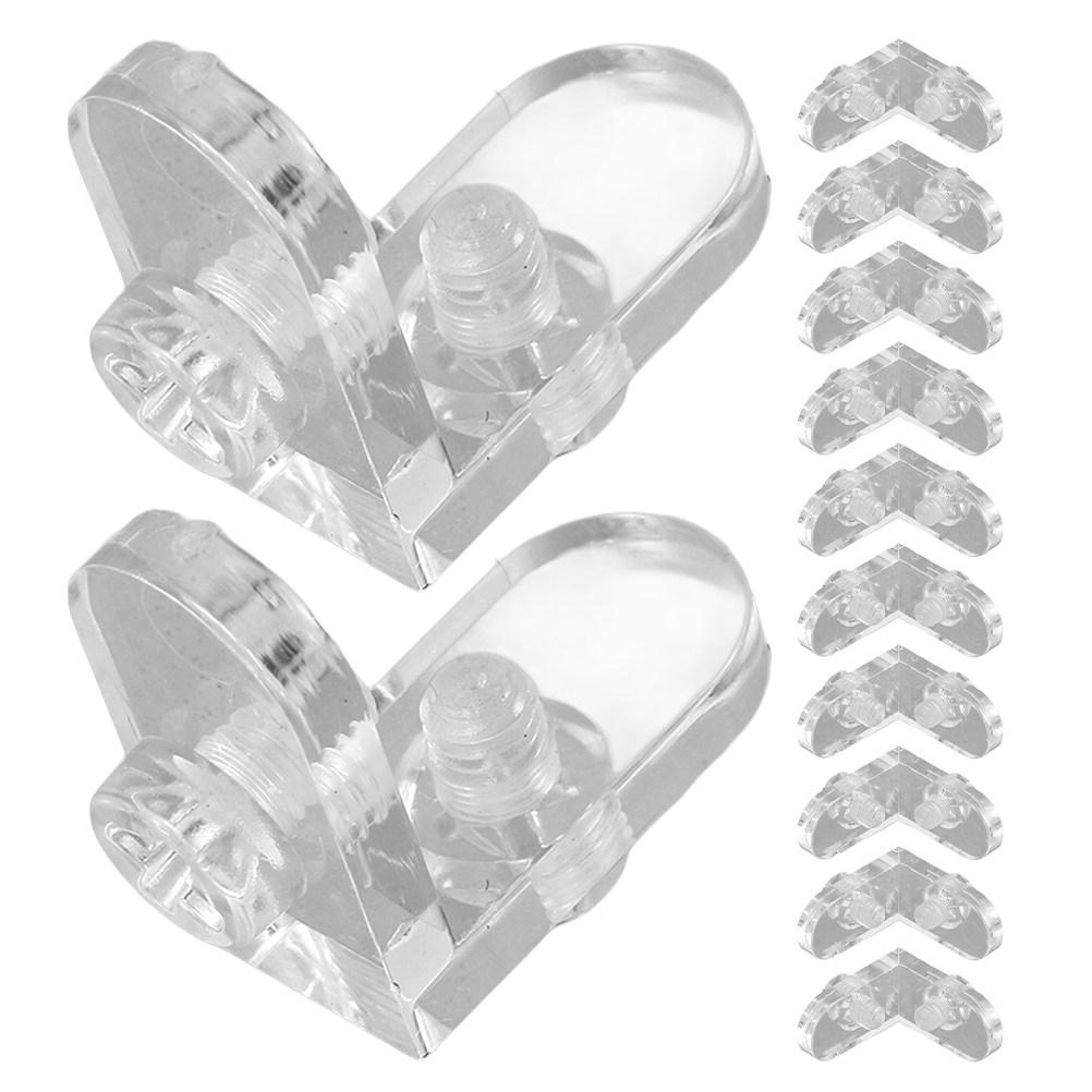 12pcs Clear Acrylic L Shape Corner Brackets For Display Boxes Reinforcement Connectors Corner Brackets Edge Clips Fasteners