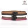 Ladies Decorative Fine Belt Women'S Belt With Dress Belt Frosted Lock Leather Trend