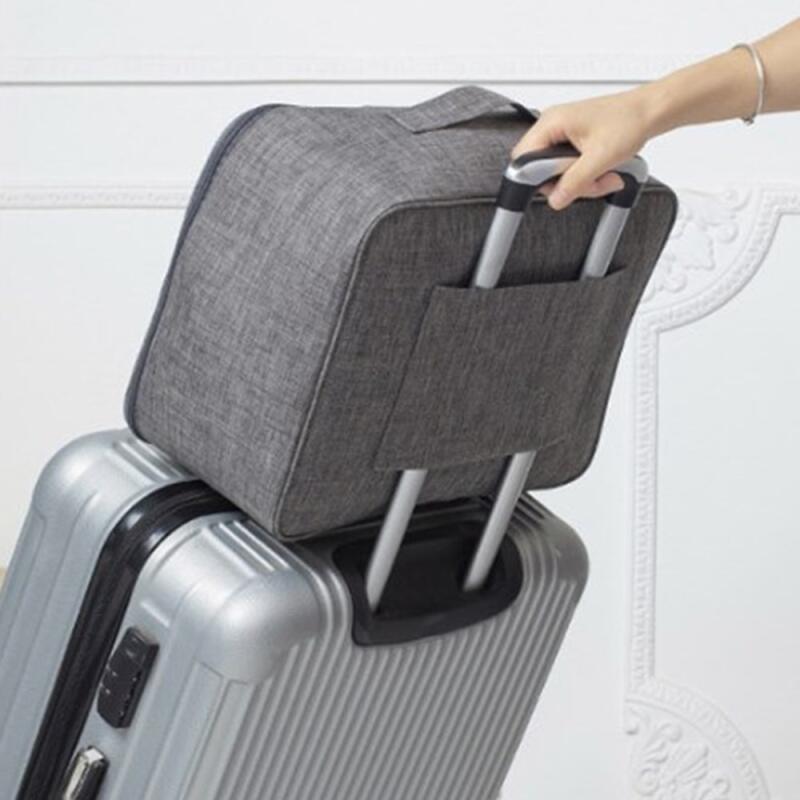 

Travel pouch, auxiliary bag, zipper carrier, organizer bag gray