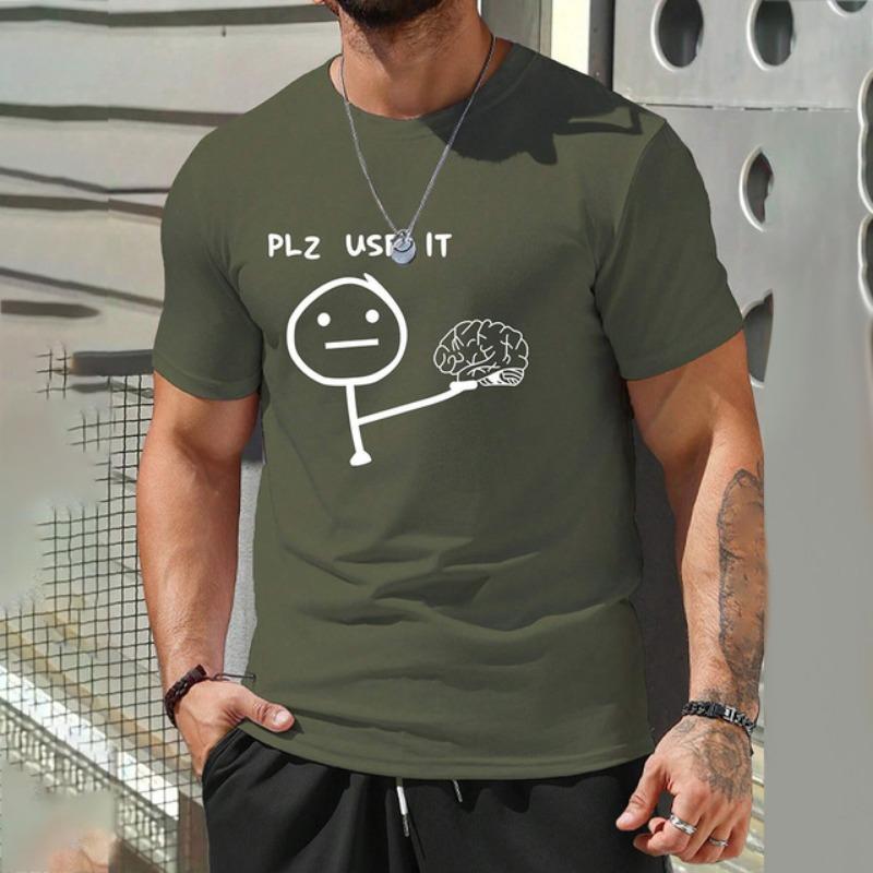 2024 New Funny 3D Print Men's T-Shirt Outdoor Daily Casual T-Shirts Clothing Oversized Soft Fitness Muscle Short Sleeve Tops Men
