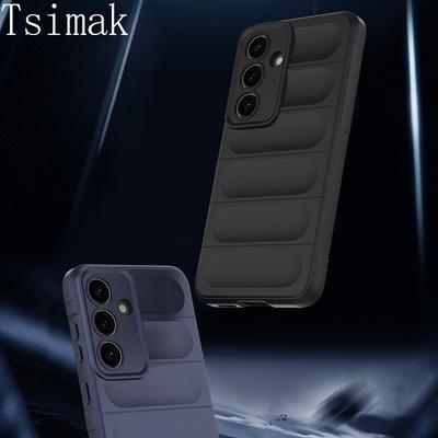 Coque antichoc pour Samsung Galaxy S25 Ultra S24 Plus S25+ A15 A25 A35 A55 A16 A26 A36 A56 A06 S 25 Housse de téléphone en silicone liquide