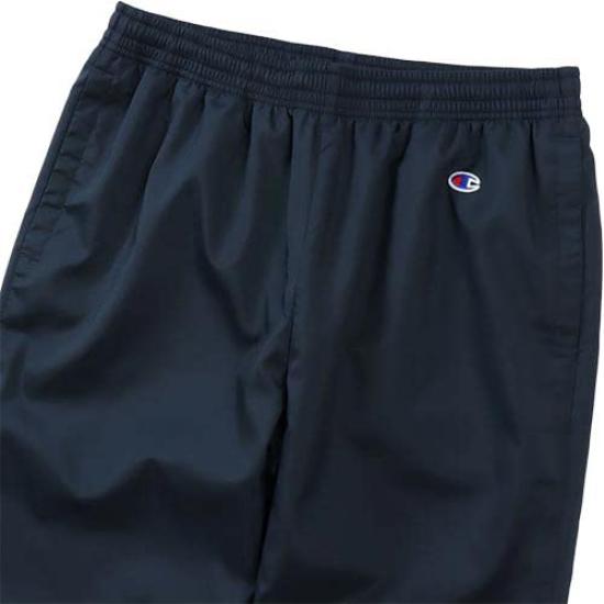 Champion Windproof Windbreaker Pants with Size M Men's Warm, Water-Repellent, One-Point Logo, Navy, (C3-USD15)