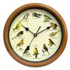 Christmas Music Clock Birdsong Wall Clock 13 Inch Diameter Charming Design Clock With Customizable Sound Settings