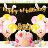 Easter Party Decorations Kit 2026 Theme Banner Balloons Cake Toppers for Birthday Spring Holiday Celebration Decor