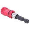 Red Stainless Steel Screwdriver Bit Holder 1Celsius4-Inch Quick Release Magnetic Extension Rod