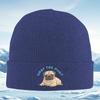 Sad pug asking the question Men Women Unisex Knitted Hat Beanie Pullover Cap Winter Thermal Warm Christmas Outdoor Cycling Hikin