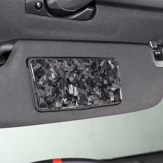 Forged Carbon Fiber Interior Vanity Mirror Panel trim For Corvette C8 -2025