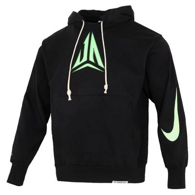Nike Pattern Print Pullover Hoodie Long Sleeve Men Tops Black FN2988-010