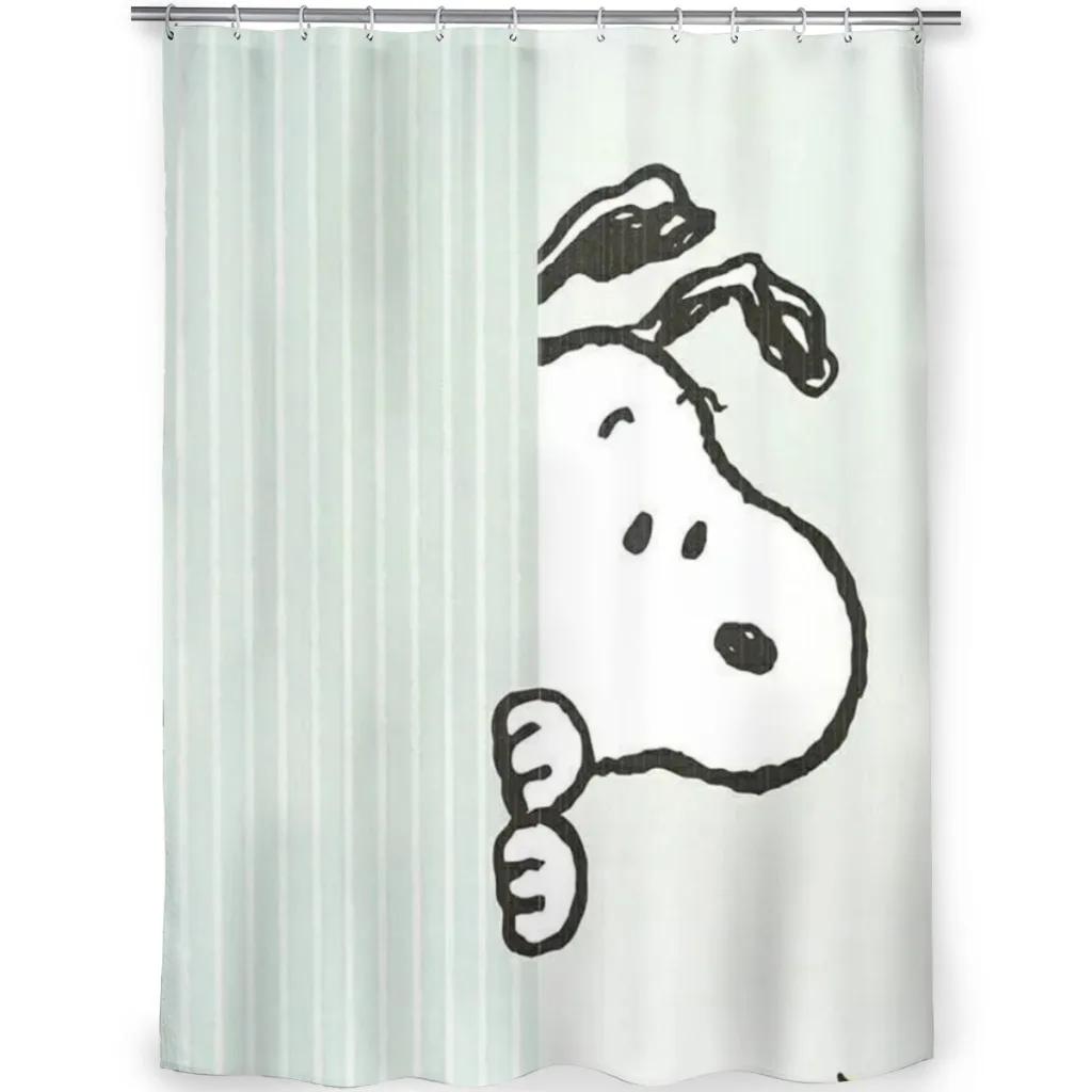 Zasłona prysznicowa Snoopy do łazienki Estetyczna dekoracja pokoju