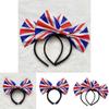 Stilvolles Union Jack Haarband Alice Stirnband Mit Großer Schleife Für Männer Und Frauen Platinjubiläum
