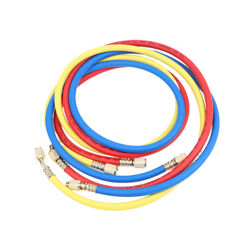 R410A 1/4'' Sae Ac Charging Hose Set 500 Psi For Air Condition Refrigerant Hoses R134 R22 Refrigeration Charging Tool
