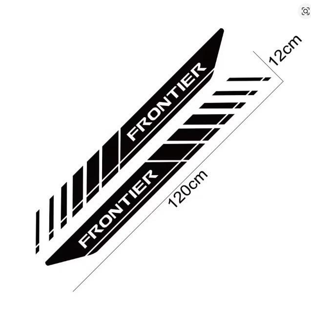 Nissan Frontier NP300 Rear Trunk Side Stickers - Car Graphic Decoration