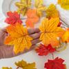 Artificial Plant Flowers Silk Maple Leaf Halloween Christmas Decor Wreath Home Room Scrapbook Decoration Garden Wedding Ornament