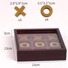 XO Tic Tac Toe Casual Puzzle Game - Wooden Tabletop Toy
