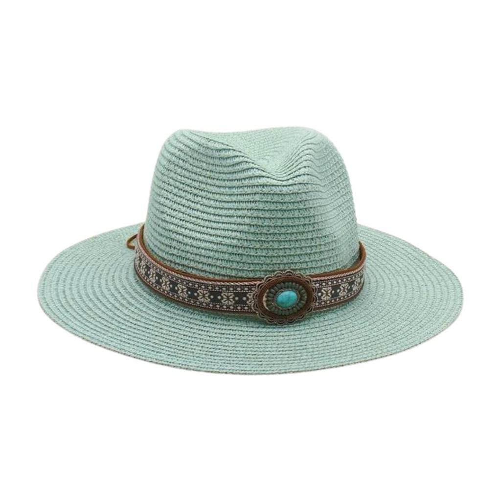 Simple French Haute Sense Men And Women Travel Beach Sunscreen Sun Hat Famous Style Straw Hat