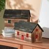 Creativity Wooden House Tissue Box B&B Restaurant Solid Wood Retro Paper Box Household Living Room Roll Paper Boxes