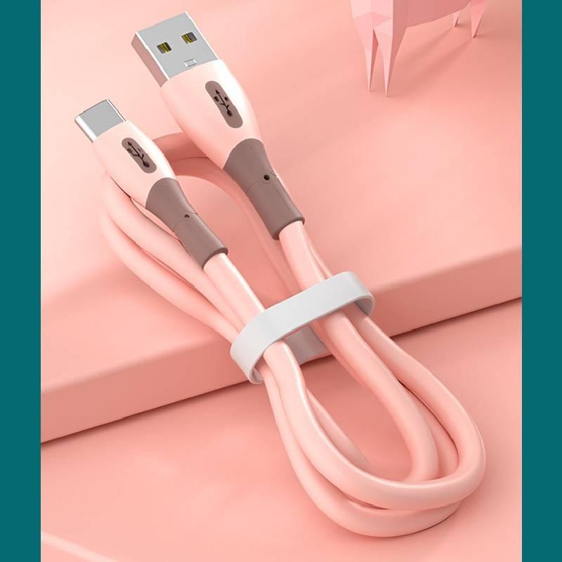 Usb Silicone Liquid Charging Cable For Apple Iphone Android Type C Fast Charging