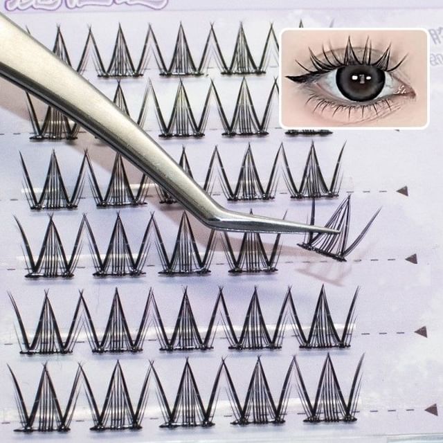 LuxeFlutter - Объемные пучки-капельки для кукольного взгляда, без клея