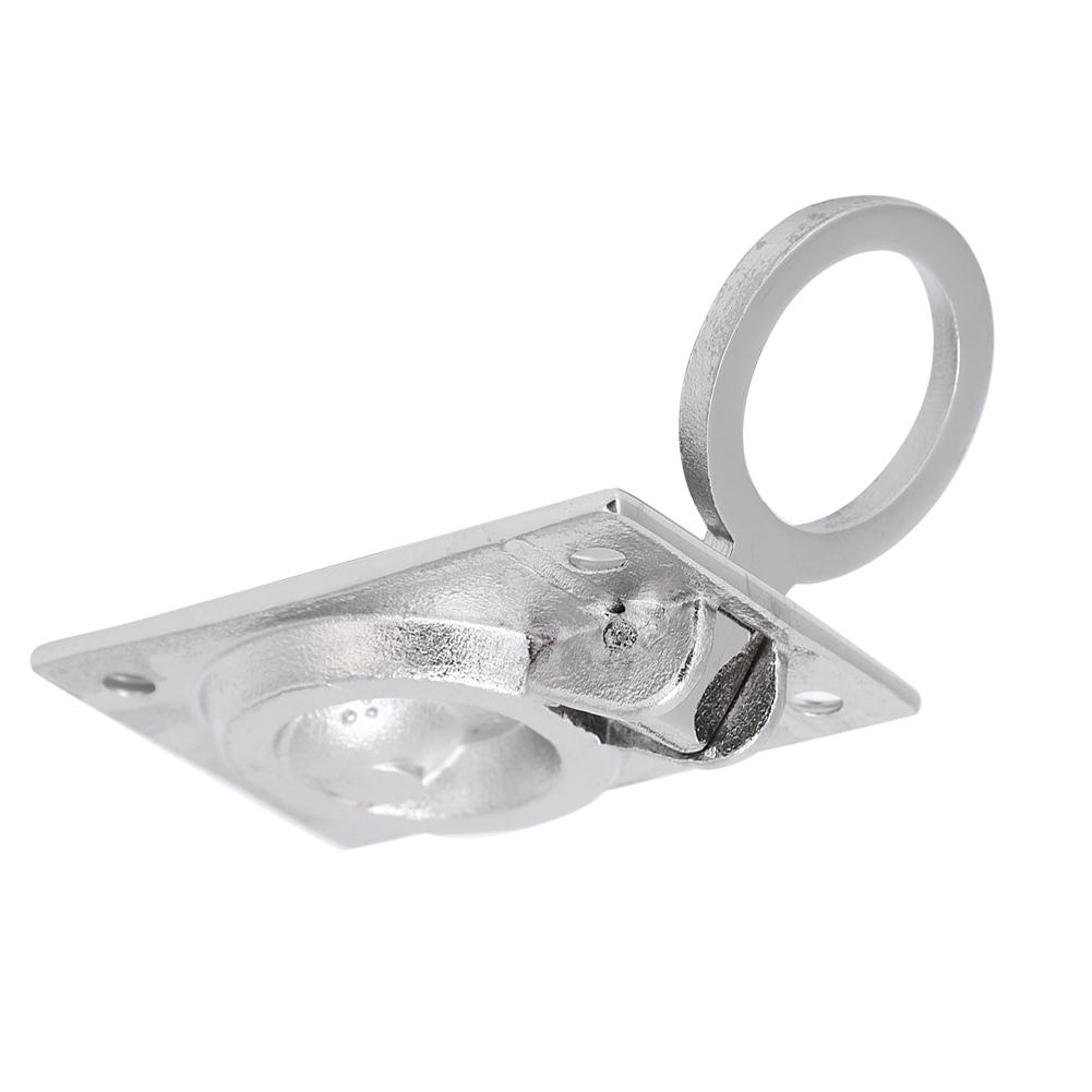 Durable Stainless Steel Marine Boat Deck Lifting Ring Door Knob Handle Pull Ring Buckle(64*44 )