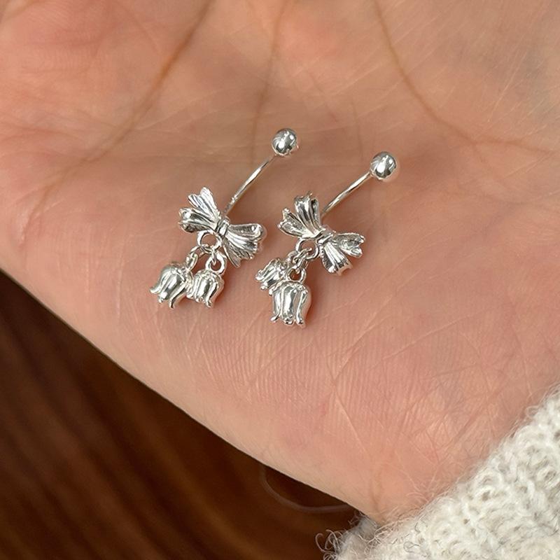 

Серьги-бантики Mori Lily Of The Valley, свежие, нежные, милые, модные, индивидуальные, универсальные серьги