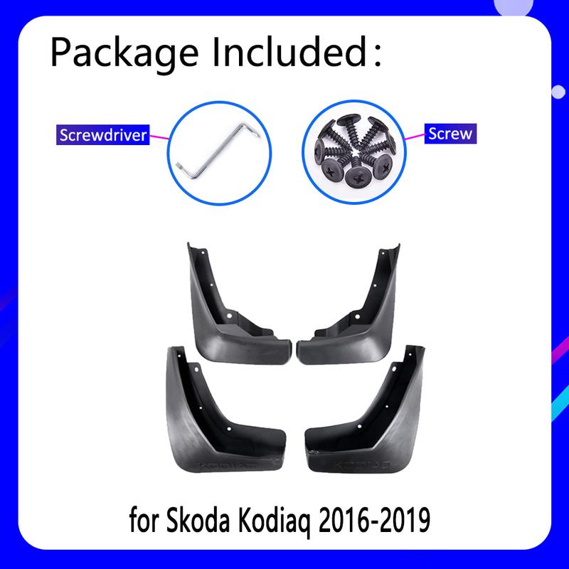 Mudguards fit  for Skoda Kodiaq 2016~ 2017 2018  Car Accessories Mudflap Fender Auto Replacement Parts