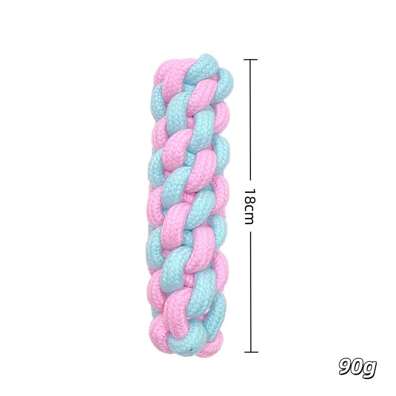 Cotton Rope Dog Toy Set: Durable, Unchewable Teething Rope Ball for Cats and Dogs