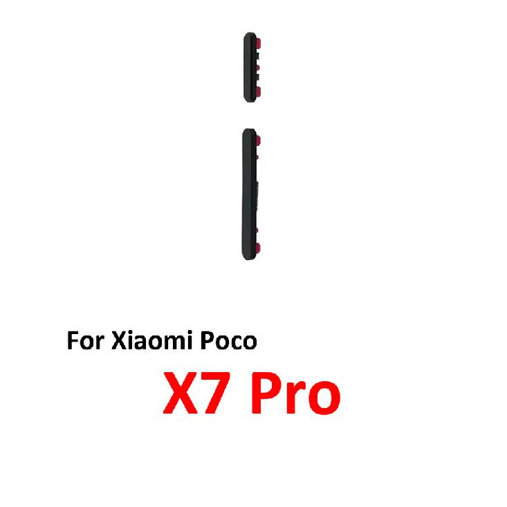 For Xiaomi Poco X7 Pro Phone Power Volume Button On Off Up Down External Side Key Internal Flex Cable Repair Parts Black Green 5